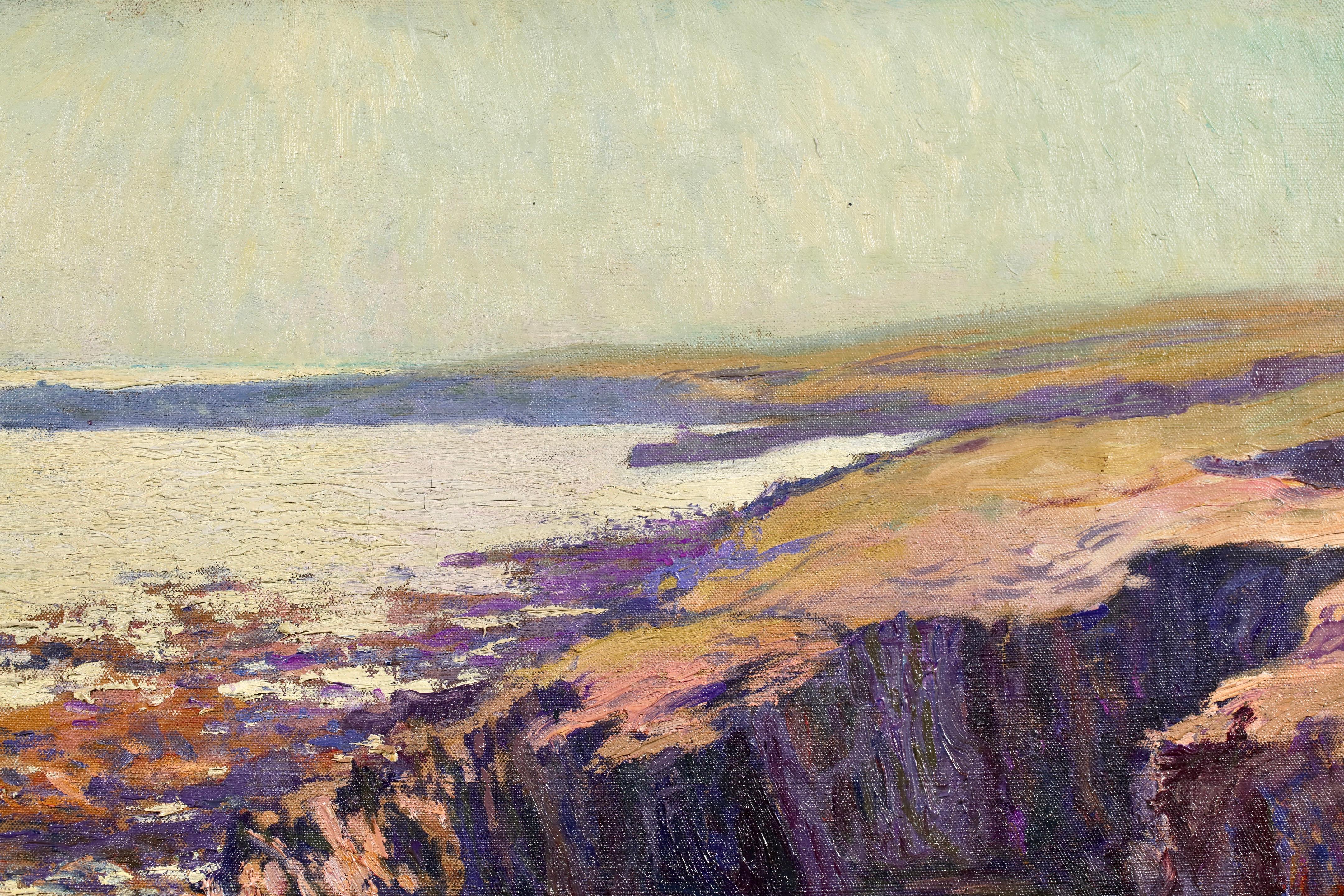 Pointe du Raz - Cap Sizun - Postimpressionistische Landschaft Öl von Paul Madeline im Angebot 10