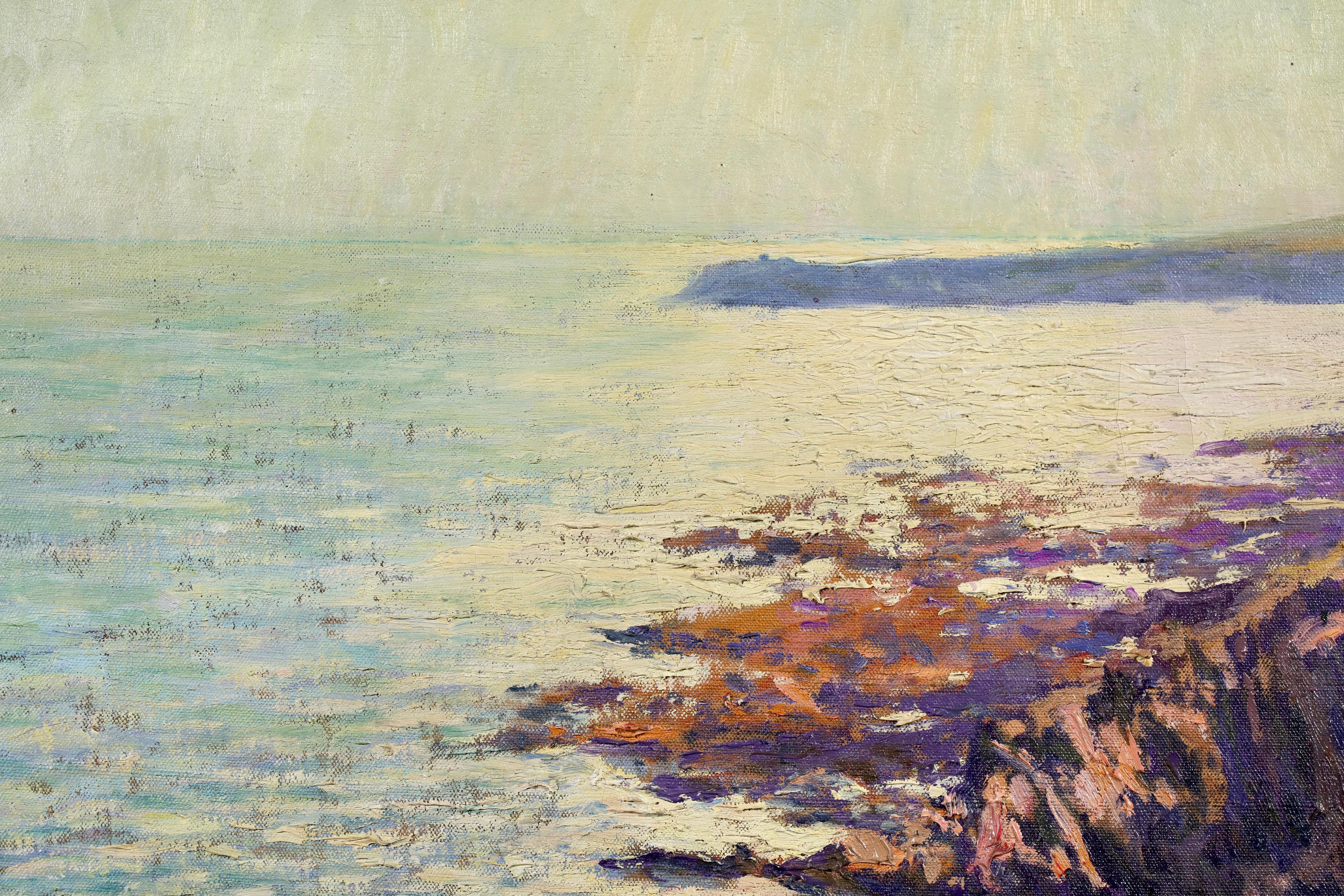 Pointe du Raz - Cap Sizun - Postimpressionistische Landschaft Öl von Paul Madeline im Angebot 8