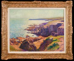 Pointe du Raz - CAP Sizun - Paesaggio post impressionista a olio di Paul Madeline