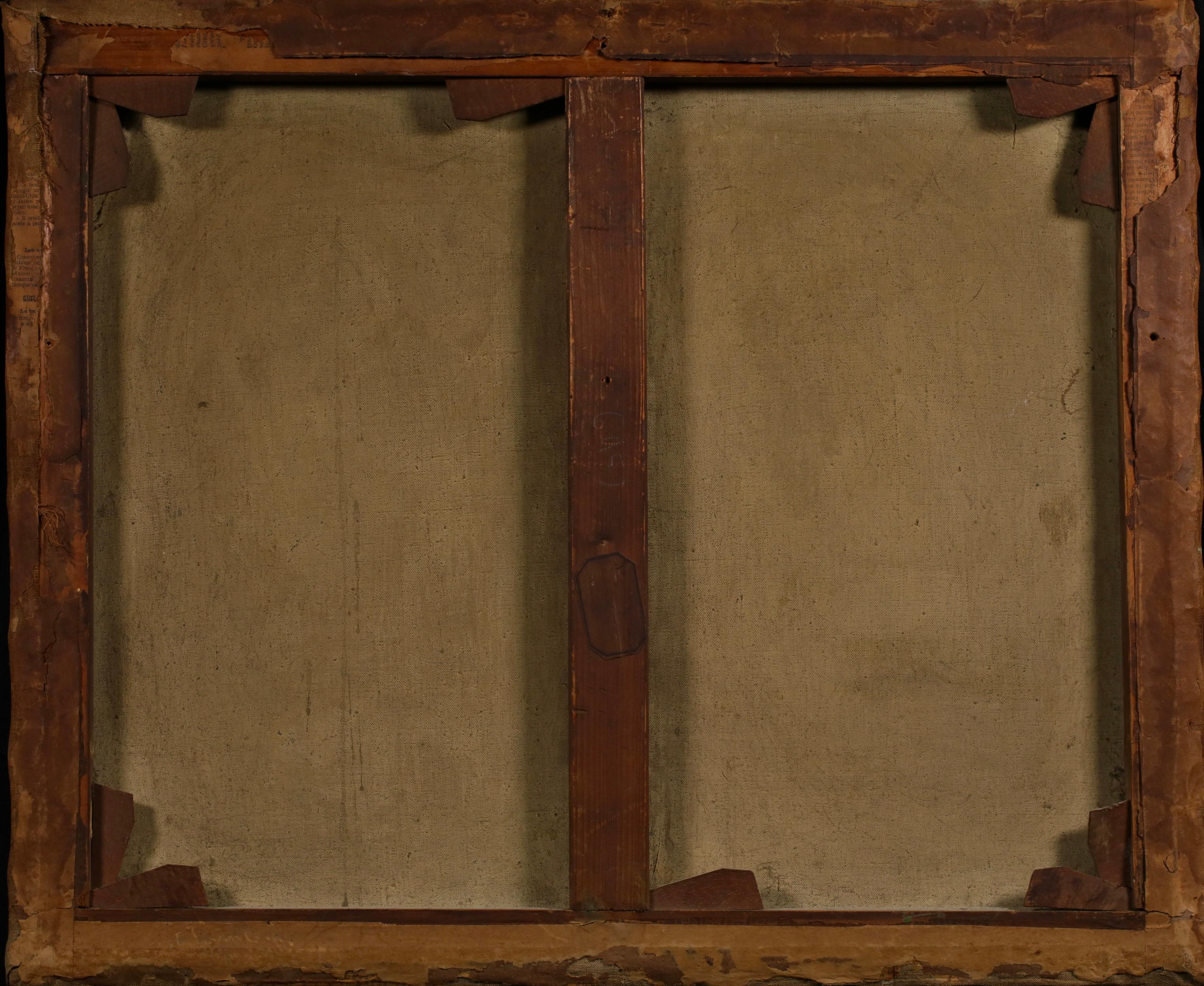 Lumière du soleil à travers les arbres - Paysage post-impressionniste Huile par Paul Madeline en vente 2