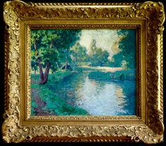 The Creuse Valley - Post Impressionist Oil, River in Landscape by Paul Madeline