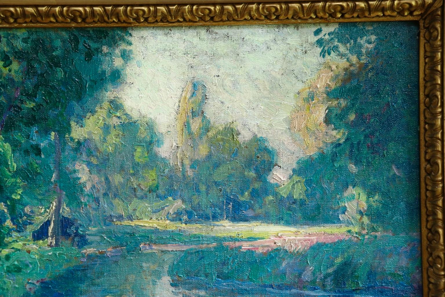 The Creuse Valley - Post Impressionist Oil, River in Landscape by Paul Madeline 4