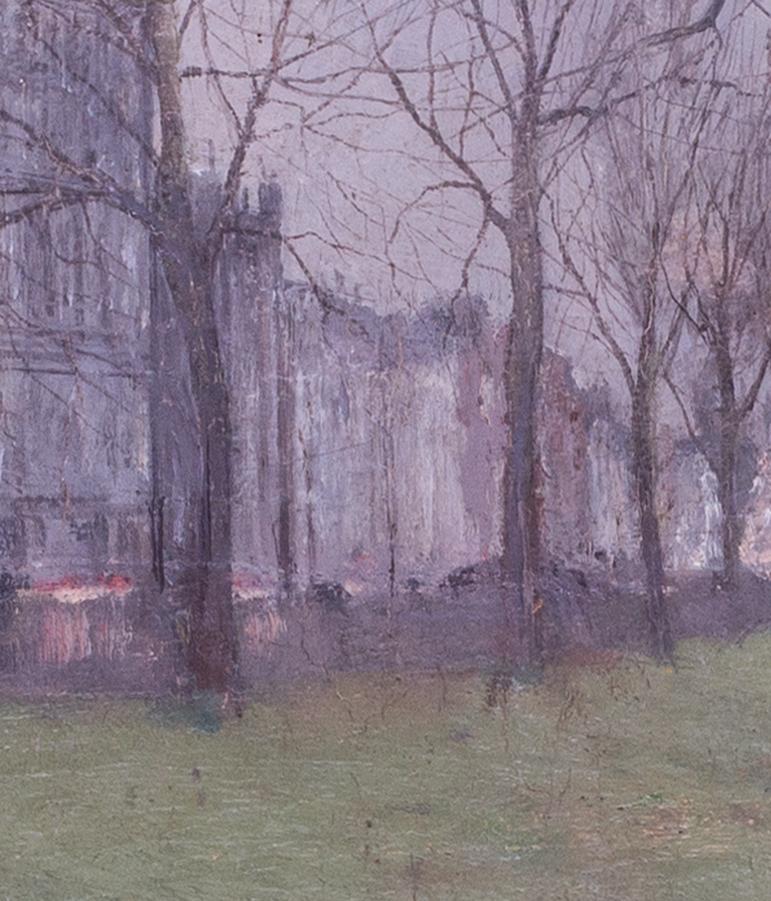 Britisches Ölgemälde von Nannien aus dem 19. Jahrhundert in Green Park, London (Braun), Landscape Painting, von Paul Maitland