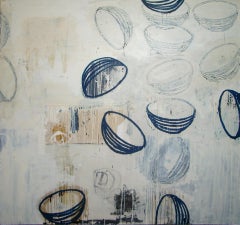 Paul Manes - Blue Bowls, Painting 1997