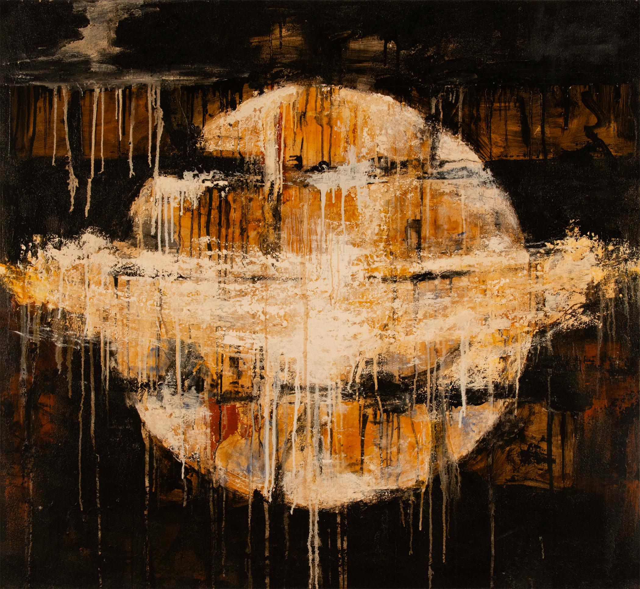 Paul Manes - Globo senza titolo, pittura 1989