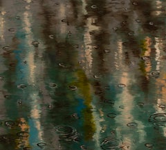 Paul Manes - Senza titolo Turq Rain, Pittura 2021