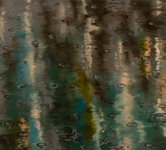 Paul Manes - Untitled Turq Rain, Painting 2021
