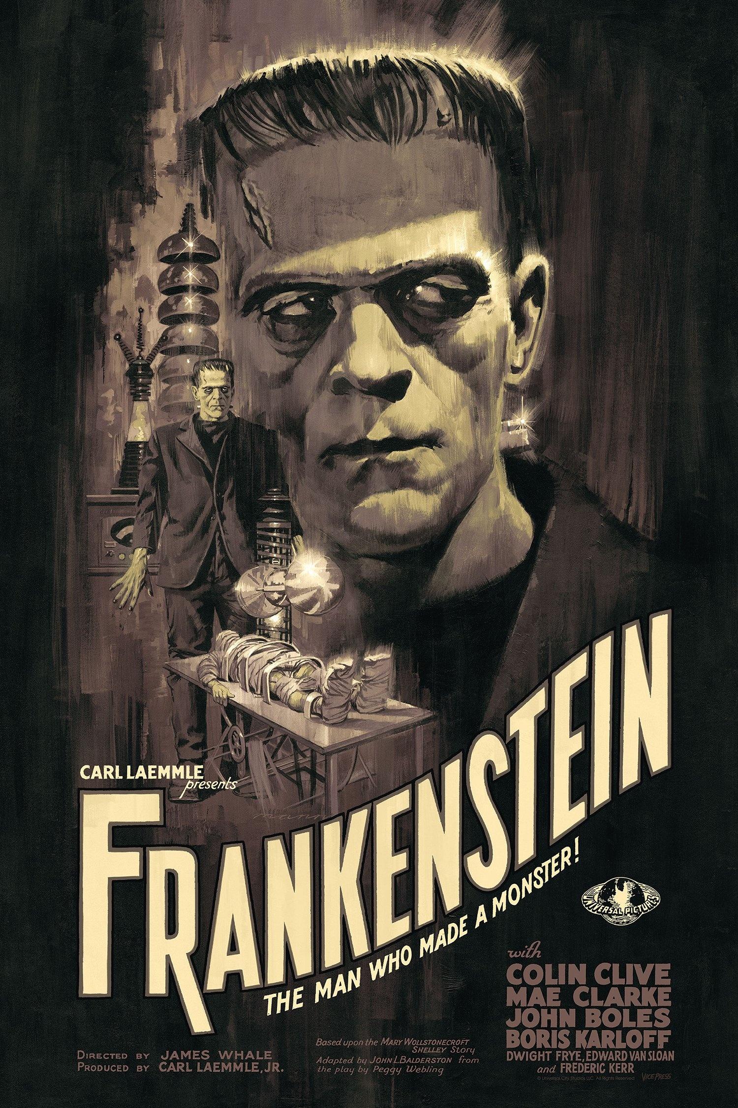 Paul Mann - Frankenstein - Contemporary Cinema Movie Posters