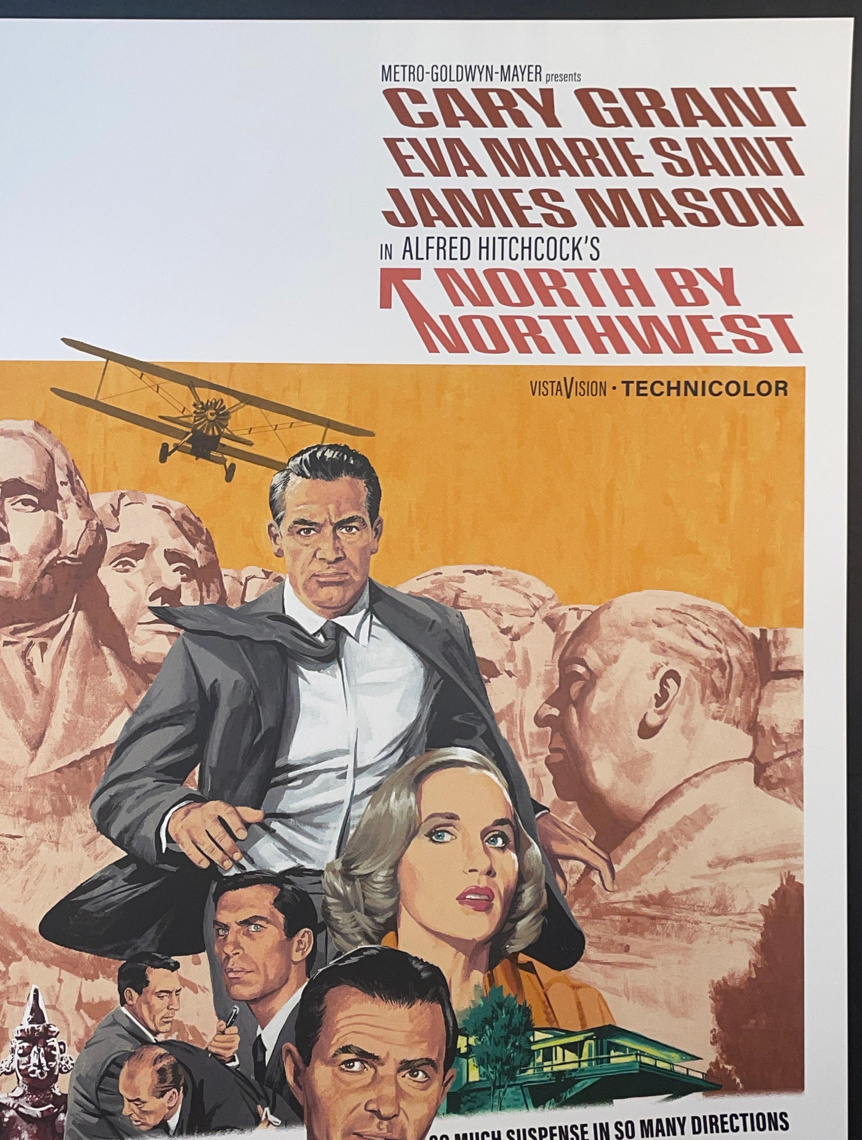 Paul Mann North By Northwest Silkscreen Print Alfred Hitchcock Contemporary Art For Sale 4
