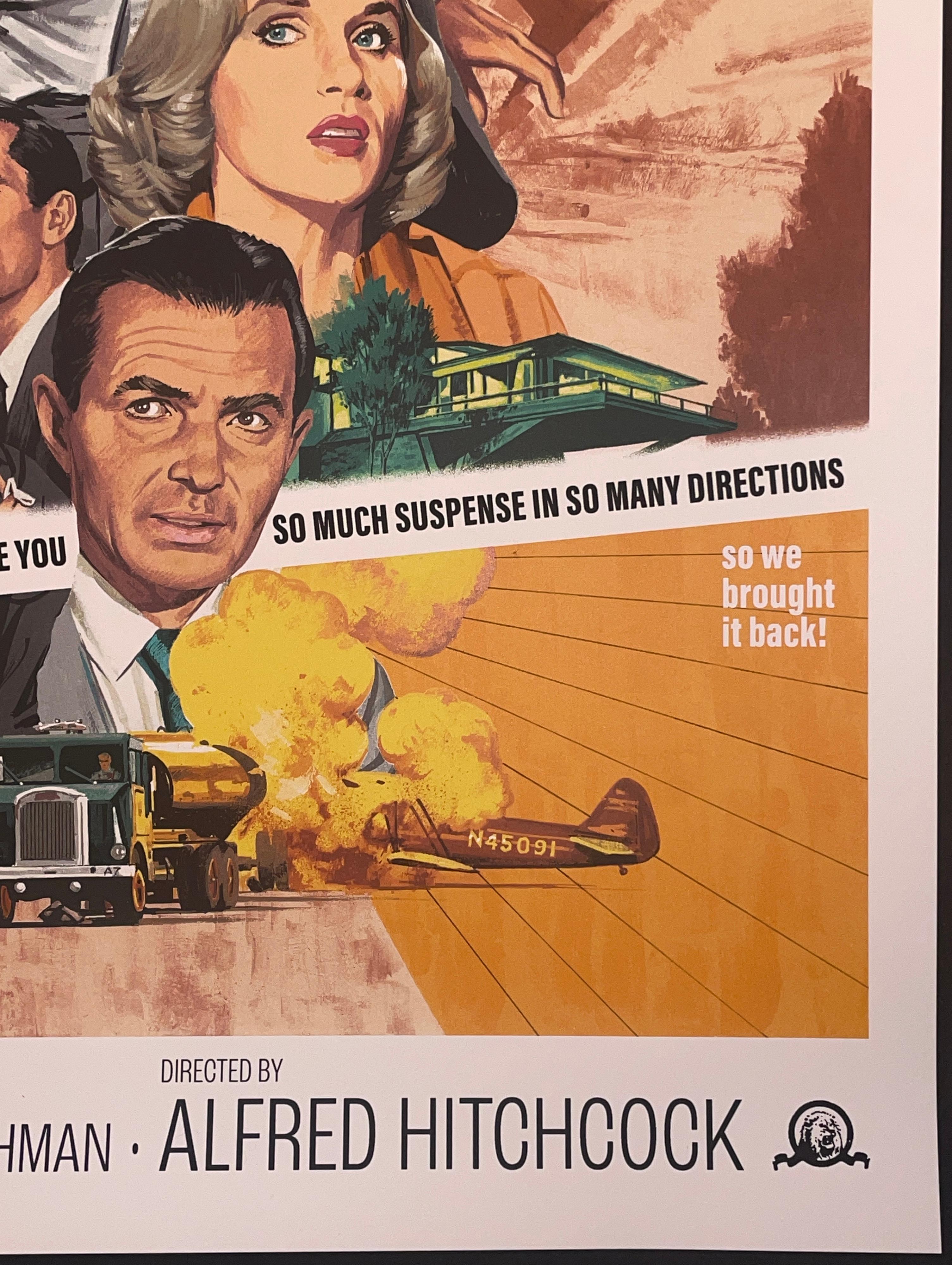 Paul Mann North By Northwest Silkscreen Print Alfred Hitchcock Contemporary Art For Sale 5