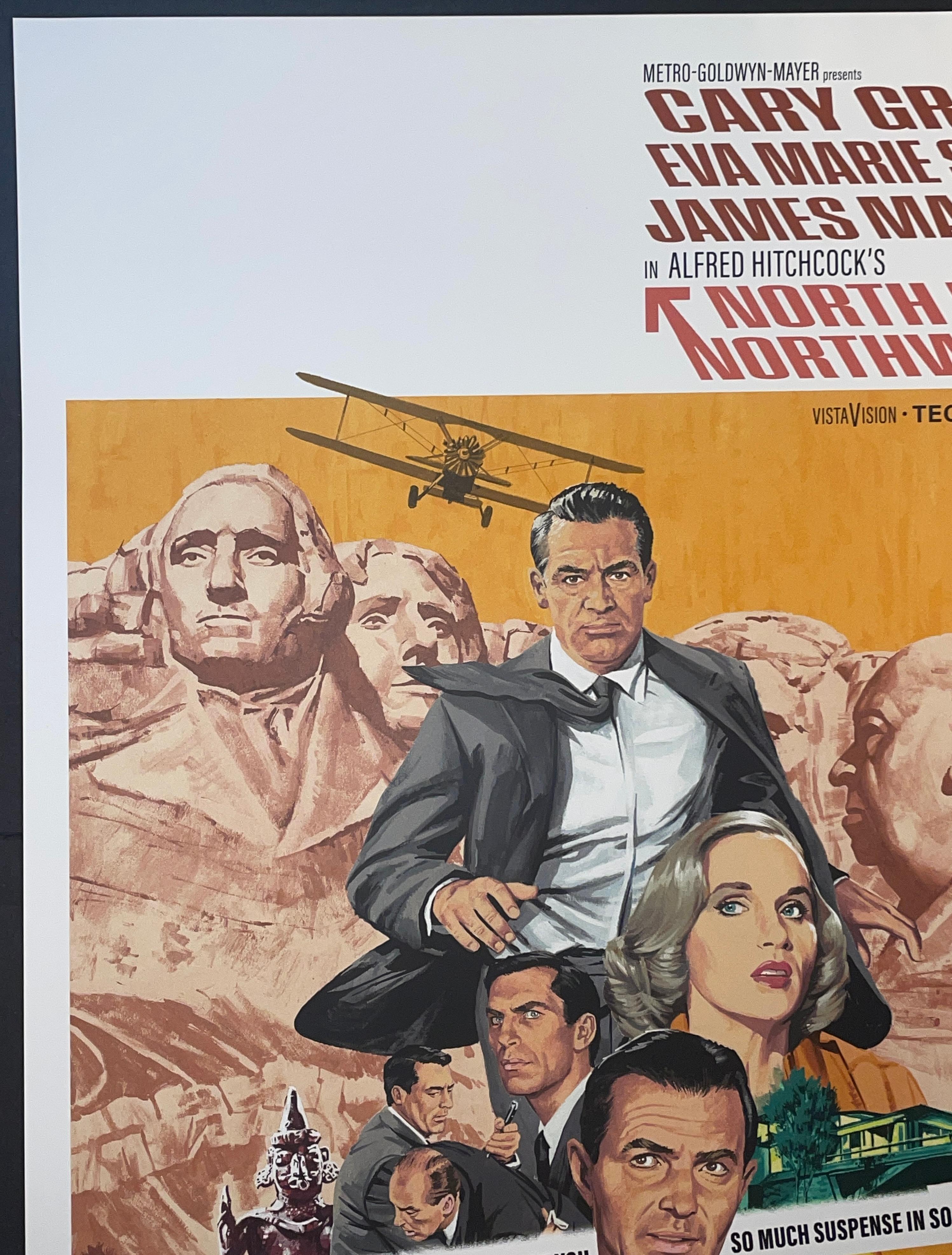 Paul Mann North By Northwest Silkscreen Print Alfred Hitchcock Contemporary Art For Sale 8