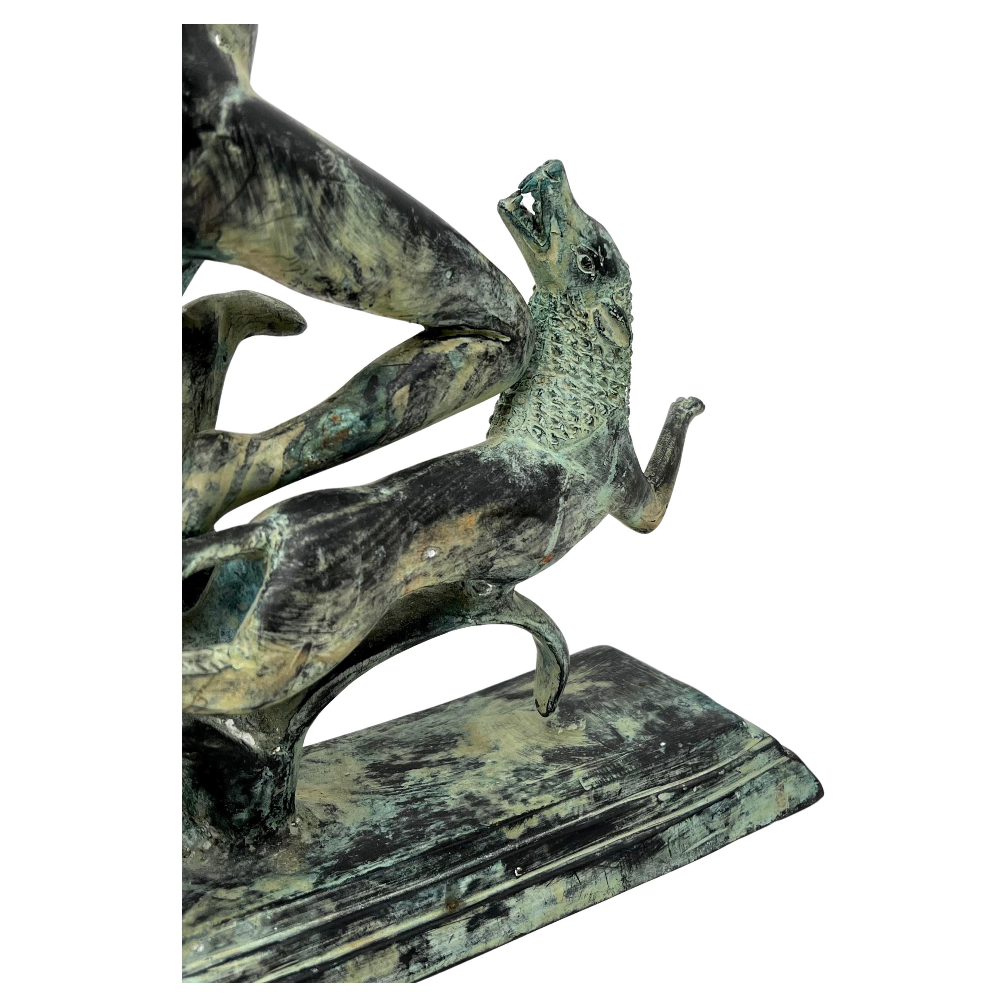20ième siècle Sculpture d'actrice en bronze de Paul Manship (après) en vente