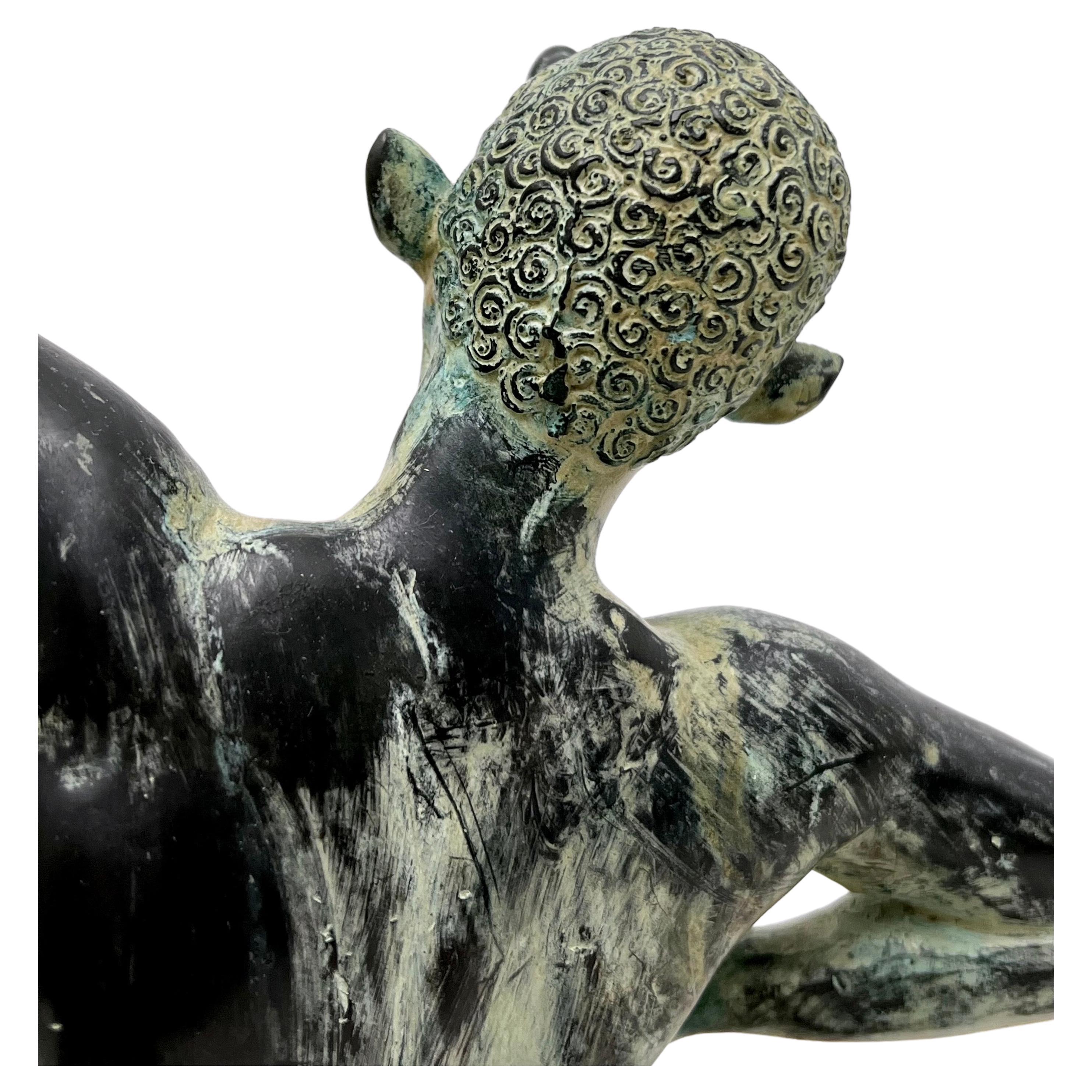 Paul Manship (after) Bronze Sculpture of Actaeon For Sale 1