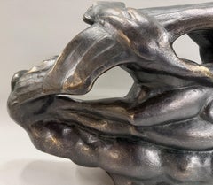 Paul Howard Manship Cast Patinated Figural Bronze, Leda and the Swan