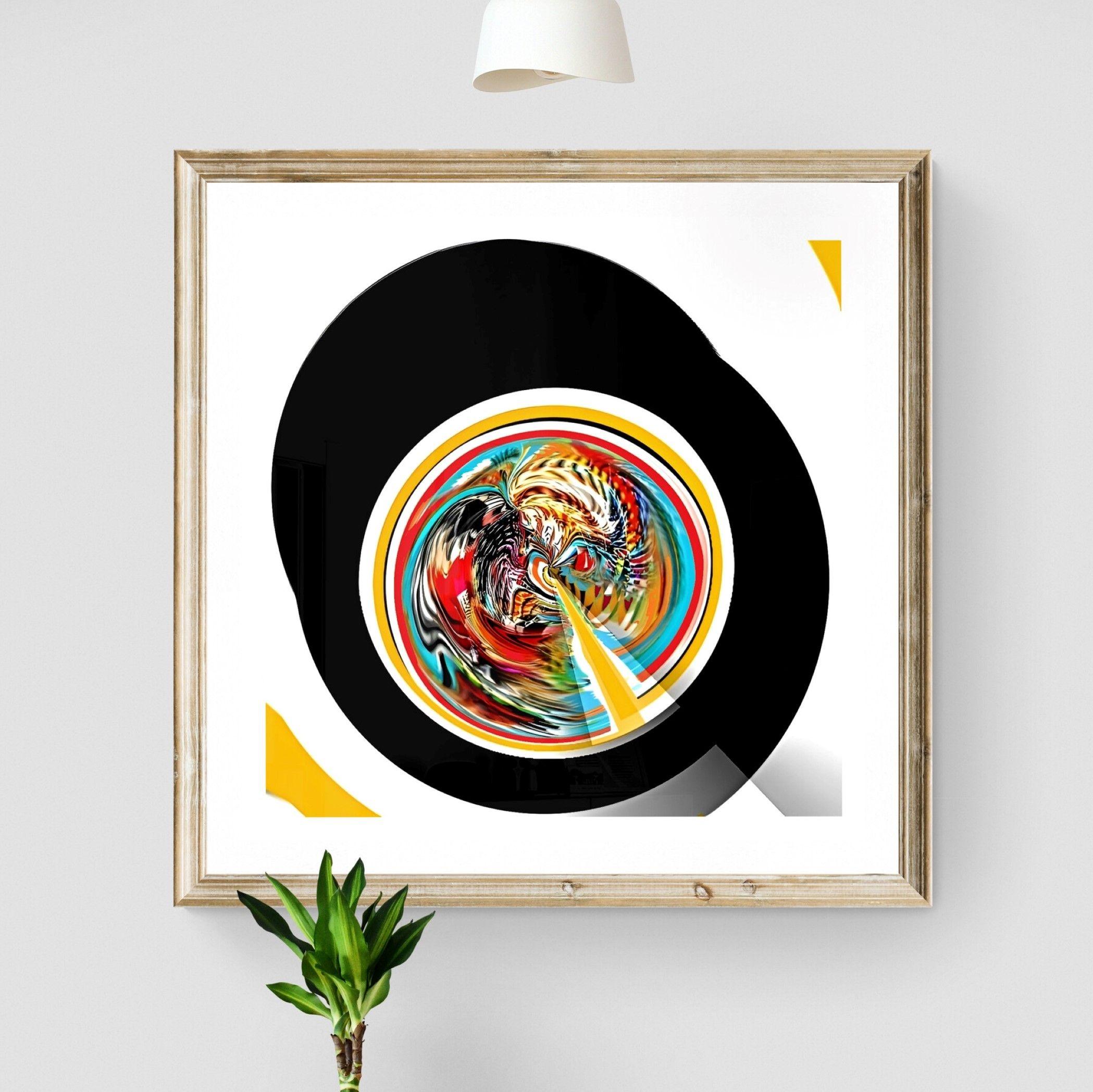 Circle One- Limited Edition Giclee Print, Digital on Paper For Sale 1