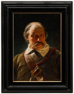 Paul Martin - 1885. Óleo. Retrato de un militar