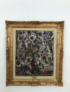 Expressionist Oil Painting of a Swirling Bouquet of Flowers