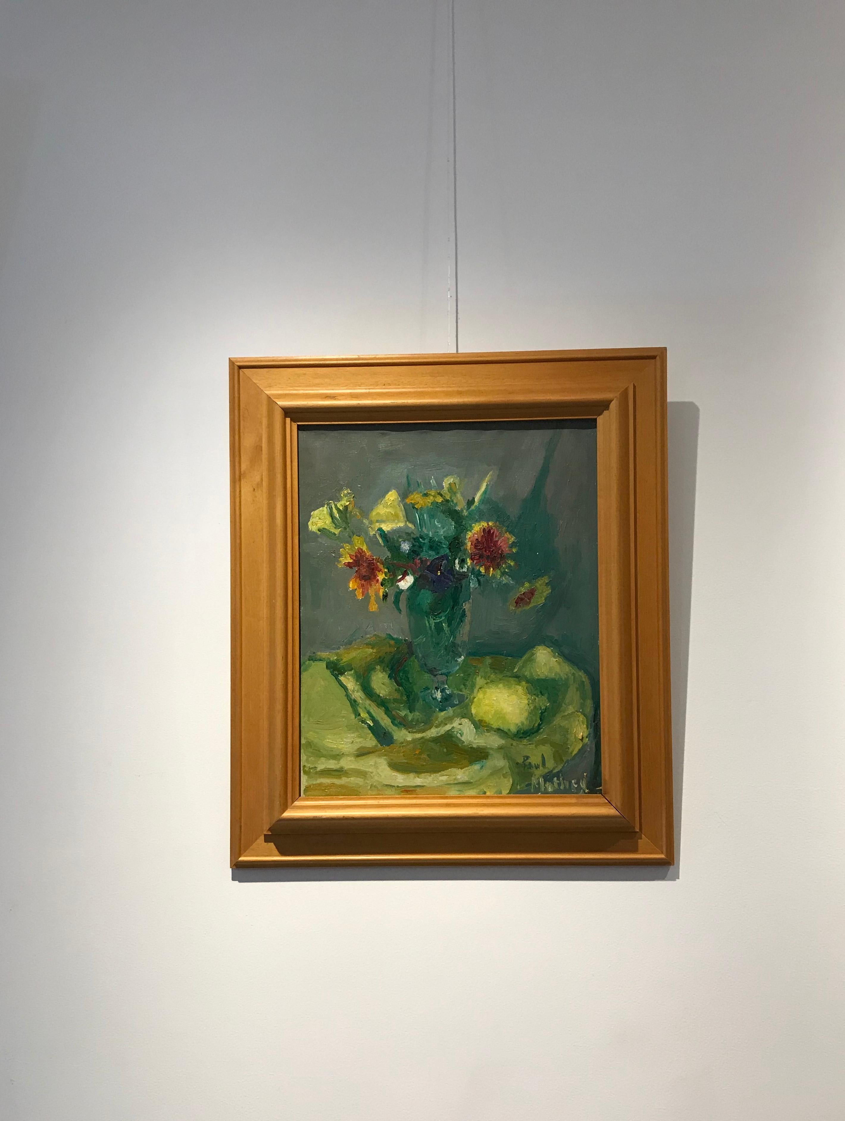 Bouquet of flowers - Painting by Paul Mathey