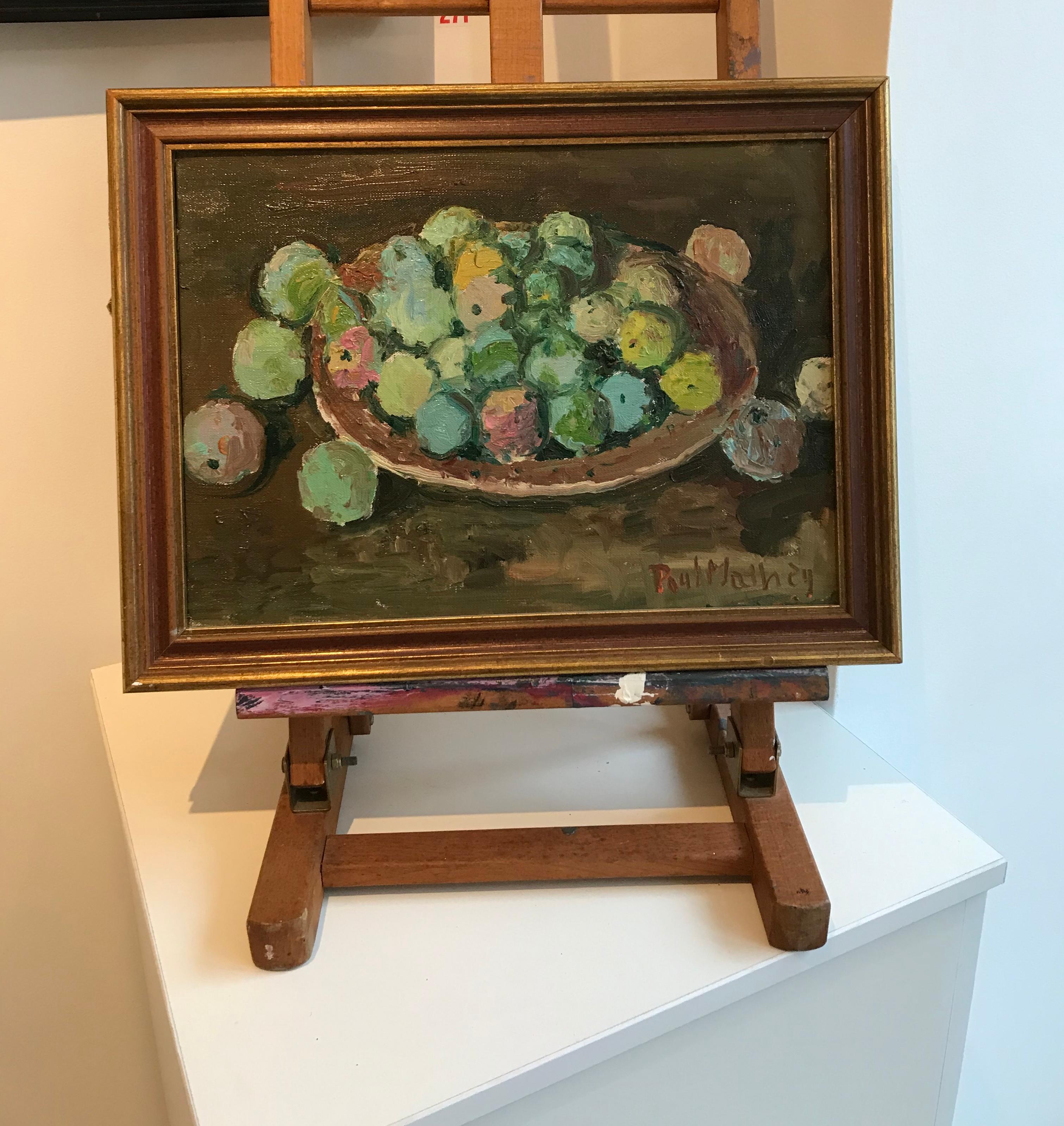 Fruit basket - Painting by Paul Mathey