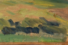 Impressionist Landscape Painting, Oil on Canvas, Signed 1932