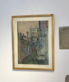 The twenty-six by Paul Mathey - Watercolor 36x48 cm