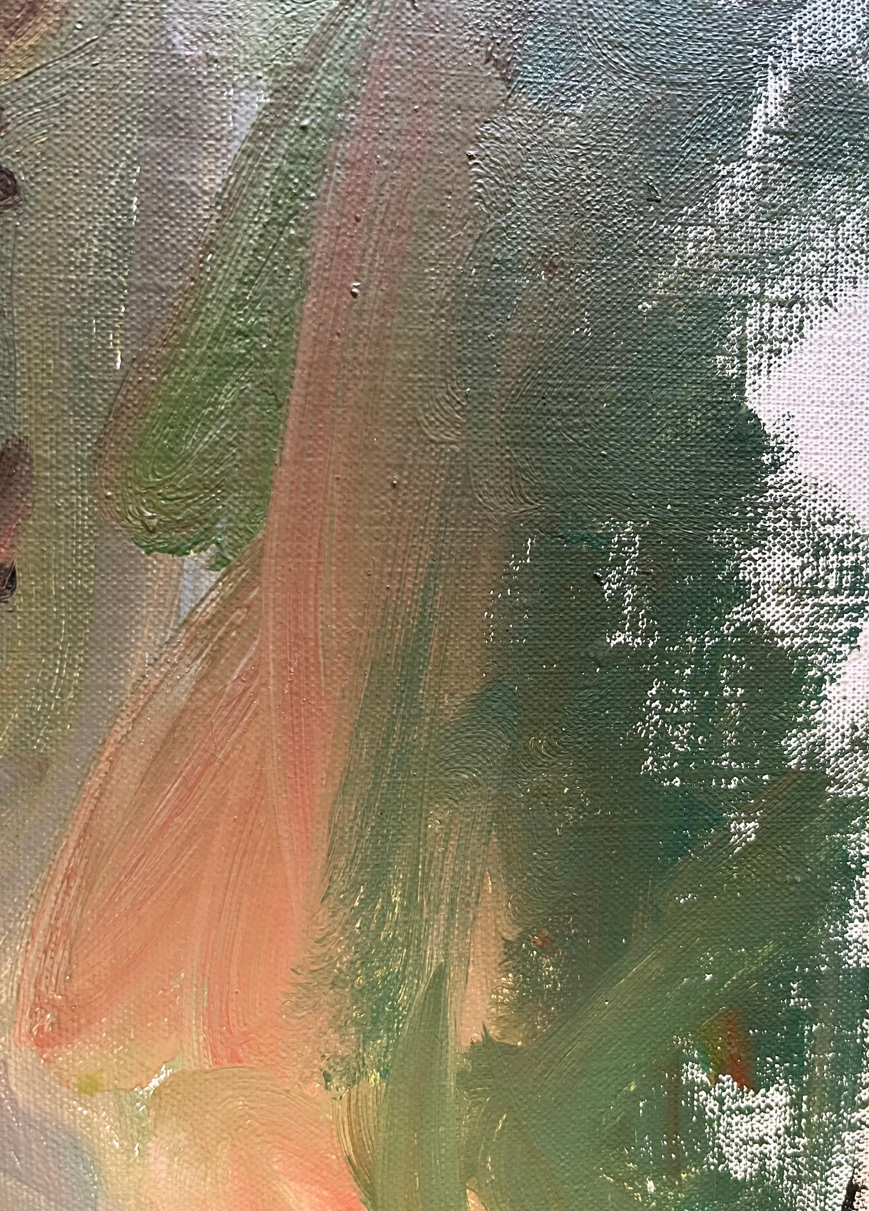Porträt einer Dame von Paul Mathey - Öl auf Leinwand 42x62cm im Angebot 3