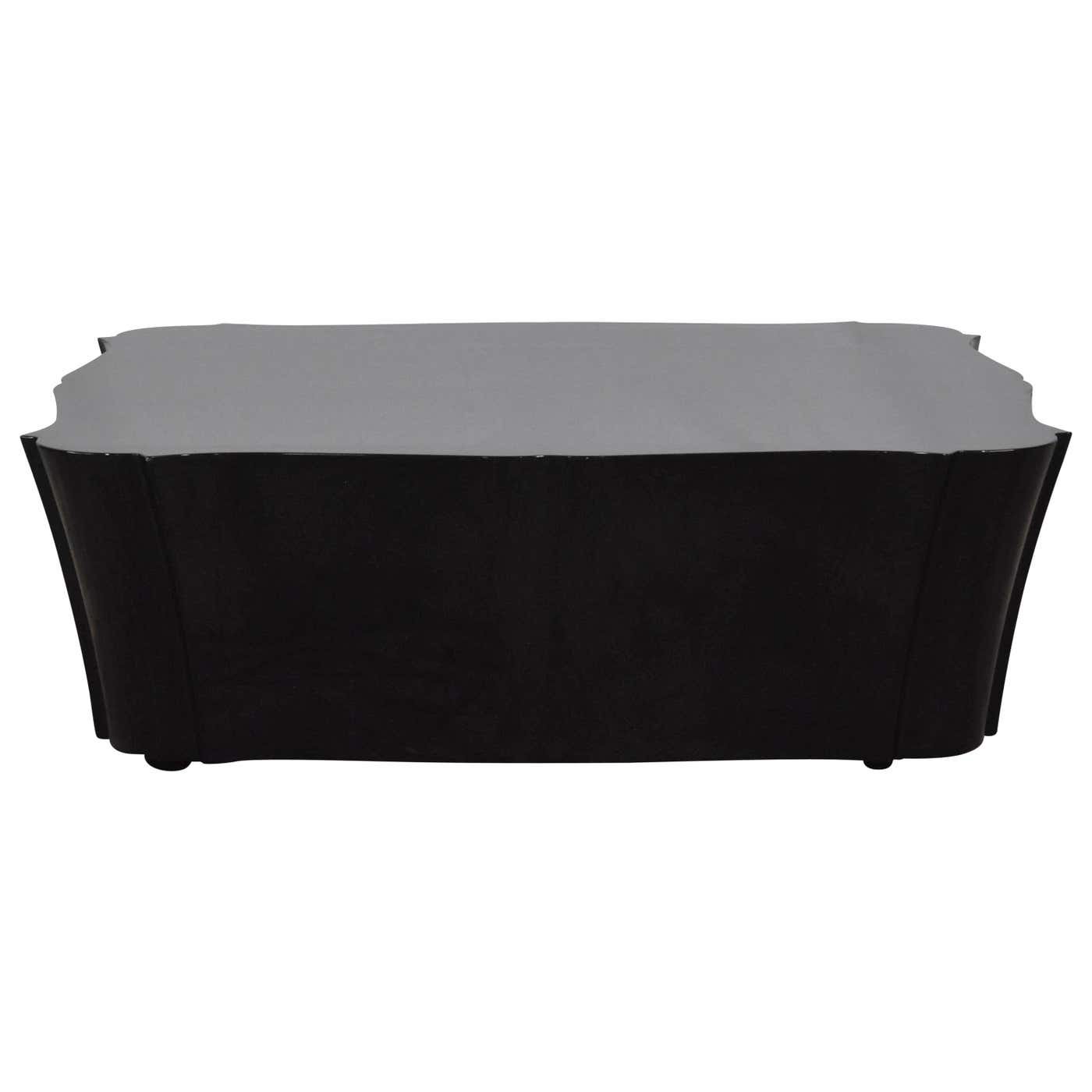 Paul Mathieu x Luxury Living Contour Black Coffee Table For Sale at ...