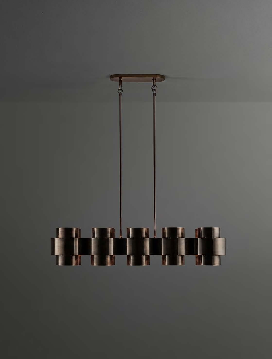 Contemporary Paul Matter contemporary chandelier Plus Ten For Sale