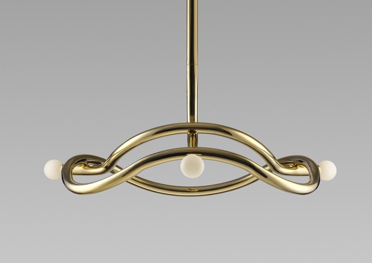 Paul Matter Tryst Three contemporary chandelier For Sale 5