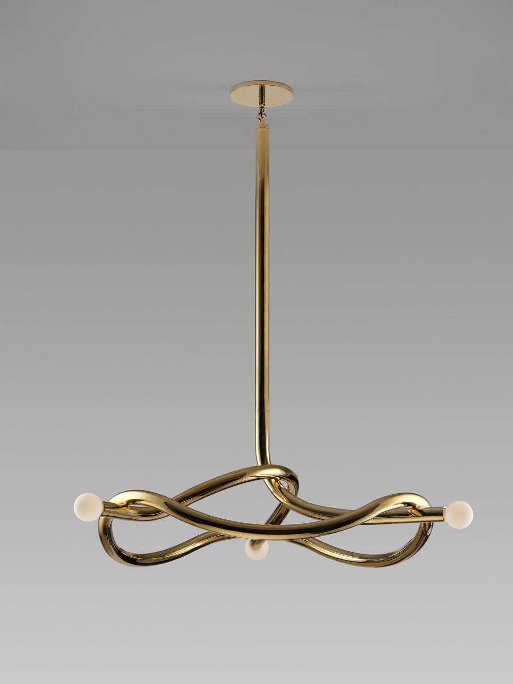 Indian Paul Matter Tryst Three contemporary chandelier For Sale