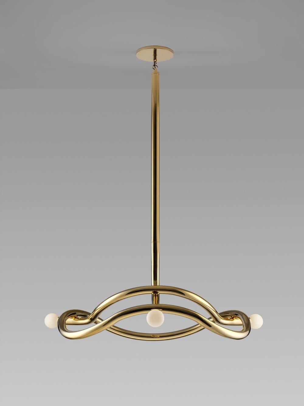 Paul Matter Tryst Three contemporary chandelier In New Condition For Sale In Pireaus-Athens, Greece