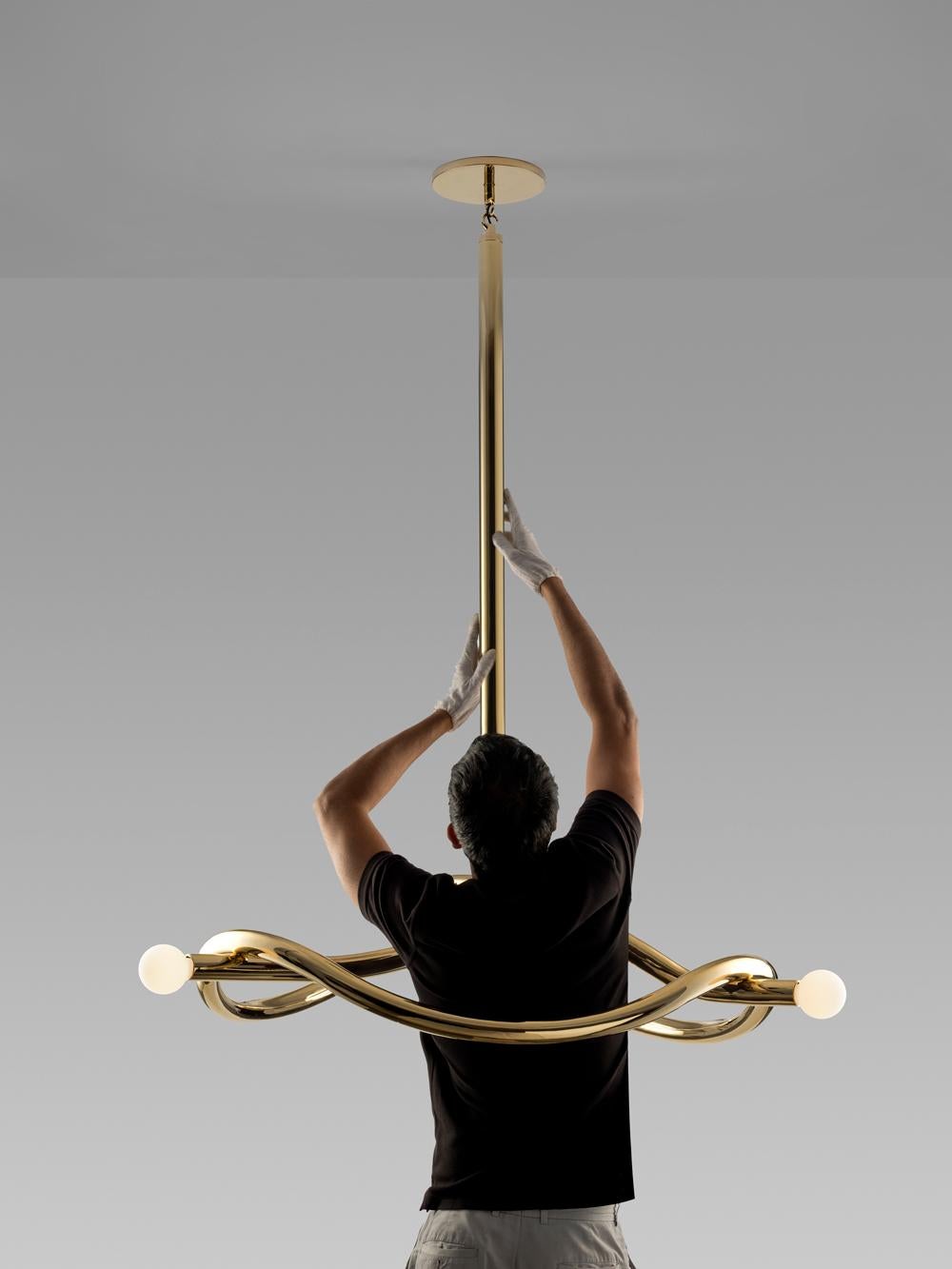 Contemporary Paul Matter Tryst Three contemporary chandelier For Sale