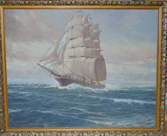 Paul MATTHES 1872 1872Königsberg - 1956 Potsdam Seestück Dreimaster