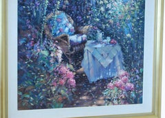 Paul Matthews “Trellished path” Oil on Canvas