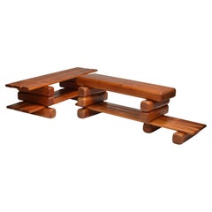 Paul Maull Sculptural Pine Shelving Bookcase