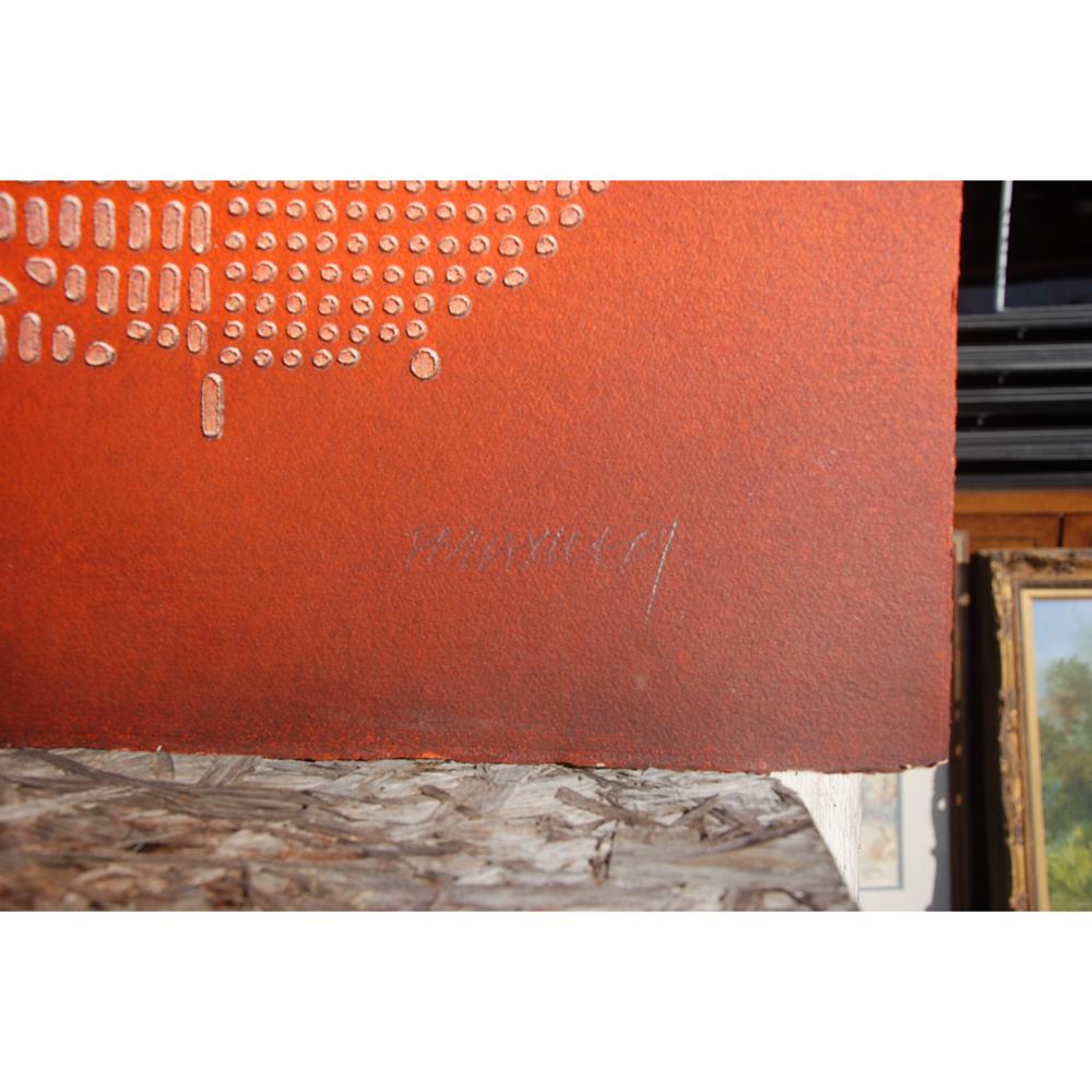 North American Paul Maxwell Acrylic Casting on Paper