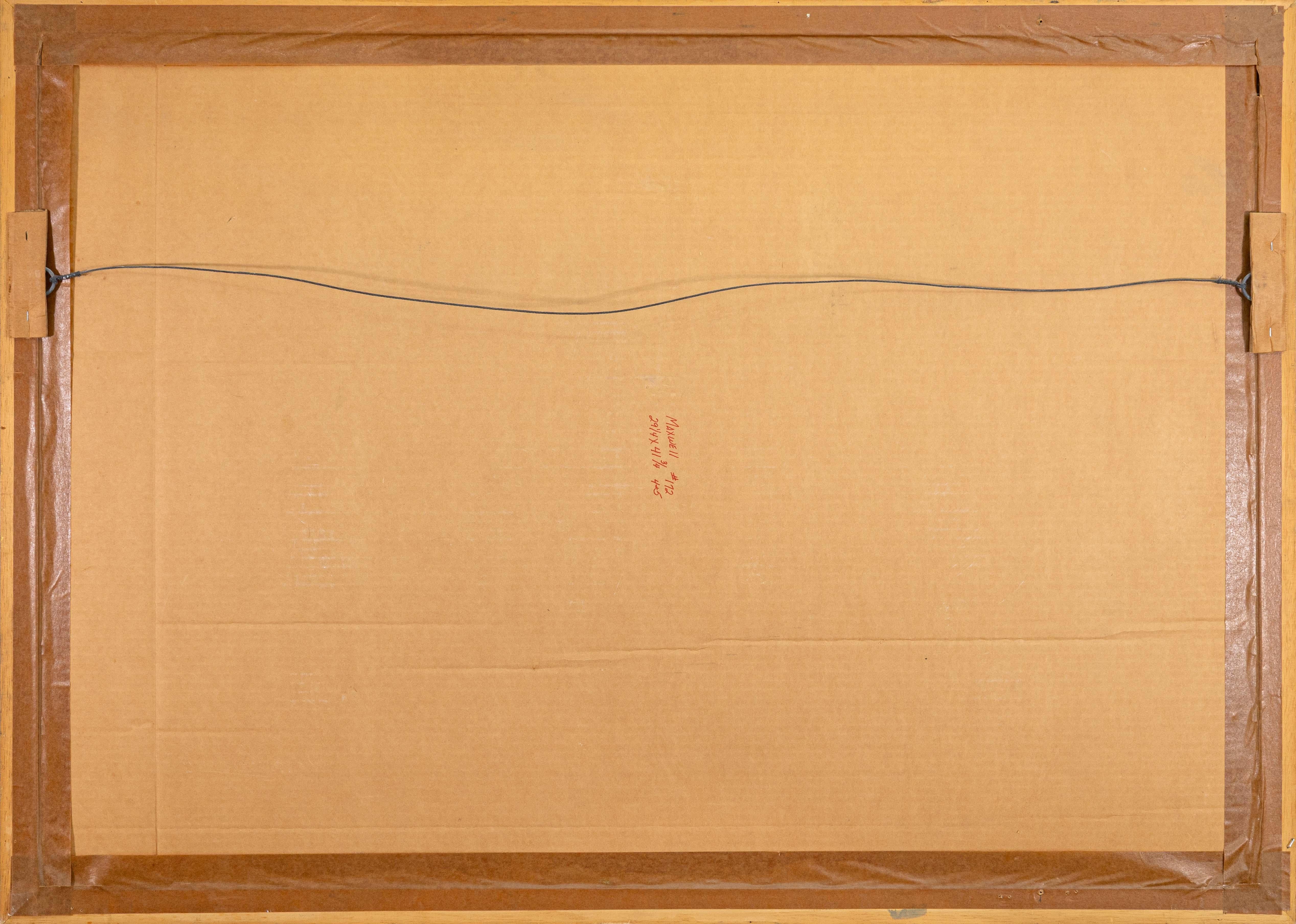 Paul Maxwell Modernista Firmado Papel Colado Arte Tridimensional 66/75 Enmarcado en venta 3