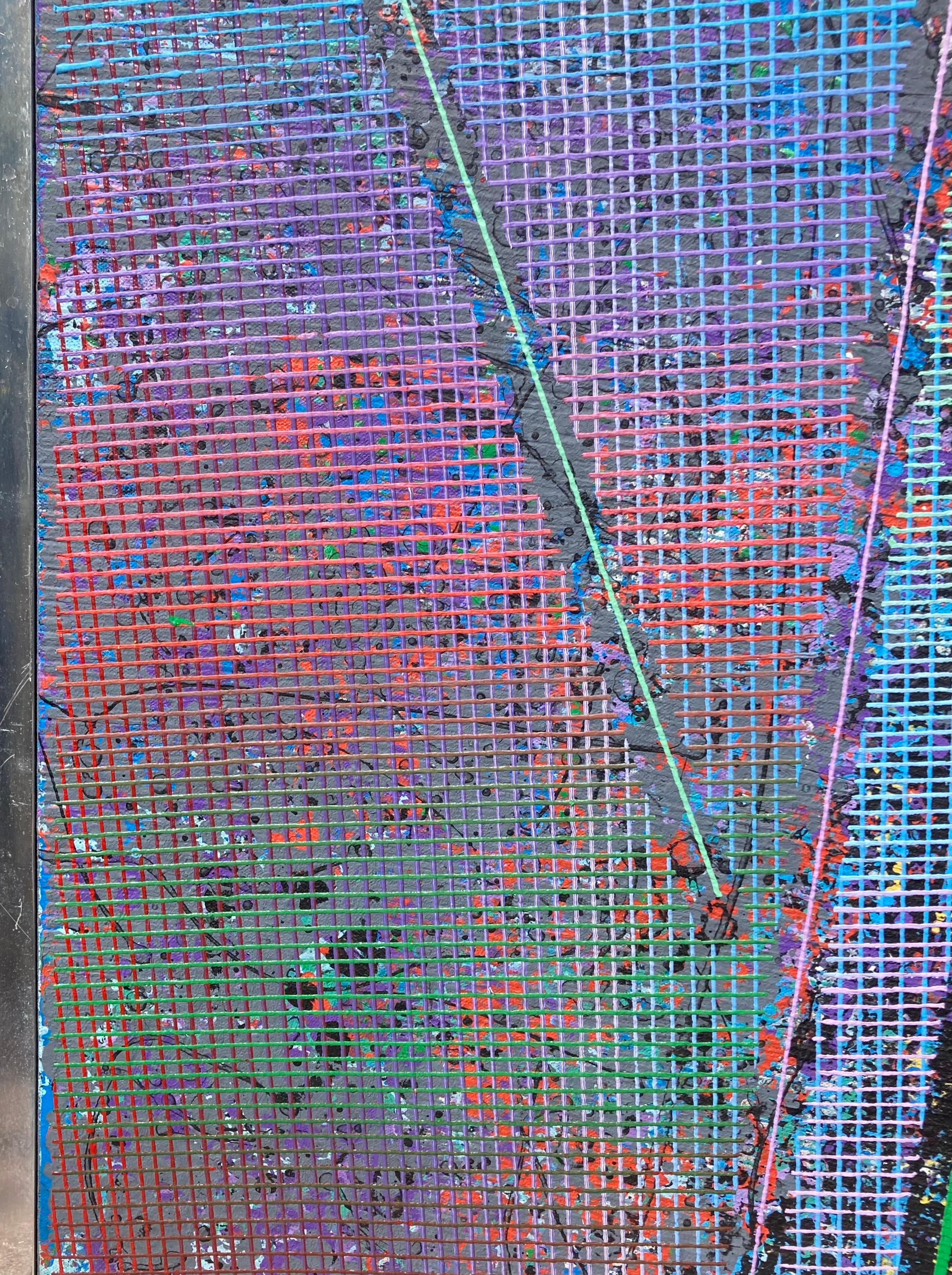 Sacred.
  Mixed media on board, 48 x 39, signed, dated 86,  custom aluminum frame.

Paul E. Maxwell (1925-2015), Modern Abstract Expressionist was born in Frost Prairie (Ashley County) AR. Maxwell graduated from Principia College in Elsah, Illinois,