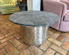 Paul Mayan for Habitat Aluminum Table with Marble Top
