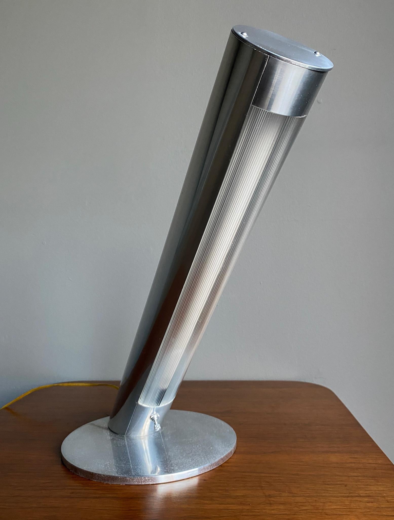 Paul Mayen Angled Cylinder Lamp by for Habitat, circa 1970 In Good Condition In Costa Mesa, CA