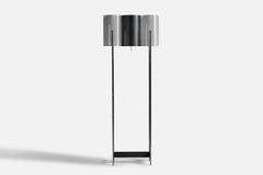 Paul Mayén, Floor Lamp, Acrylic, Nickel, Metal, USA, 1960s