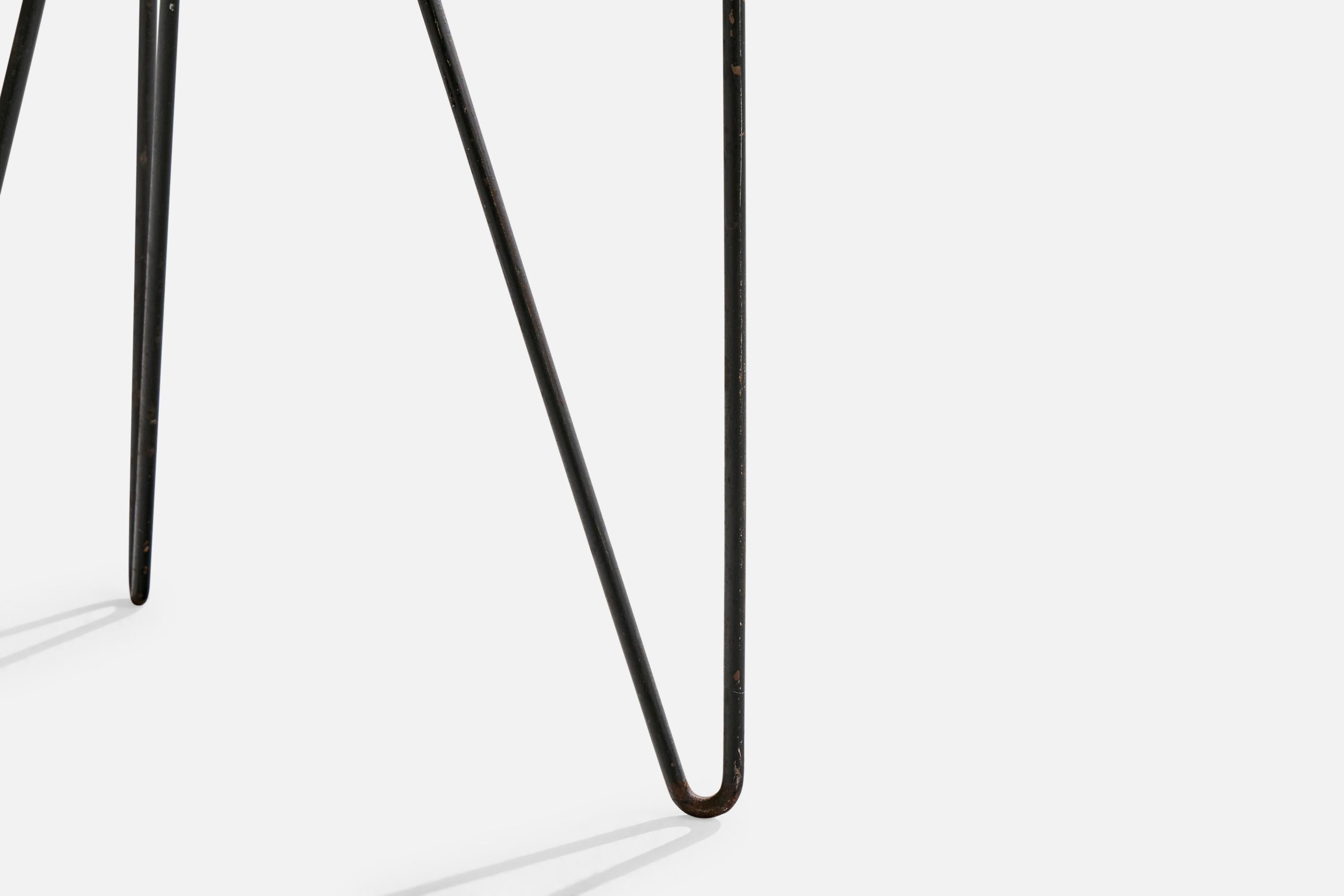 Paul Mayén, Floor Lamp, Iron, Fiberglass, USA, 1950s Hierro en venta