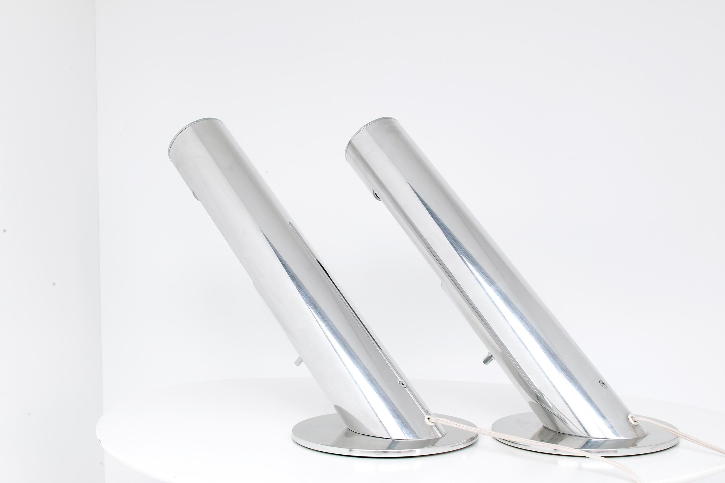 Paul Mayen for Habitat Aluminium Cylinder Lamps For Sale 1