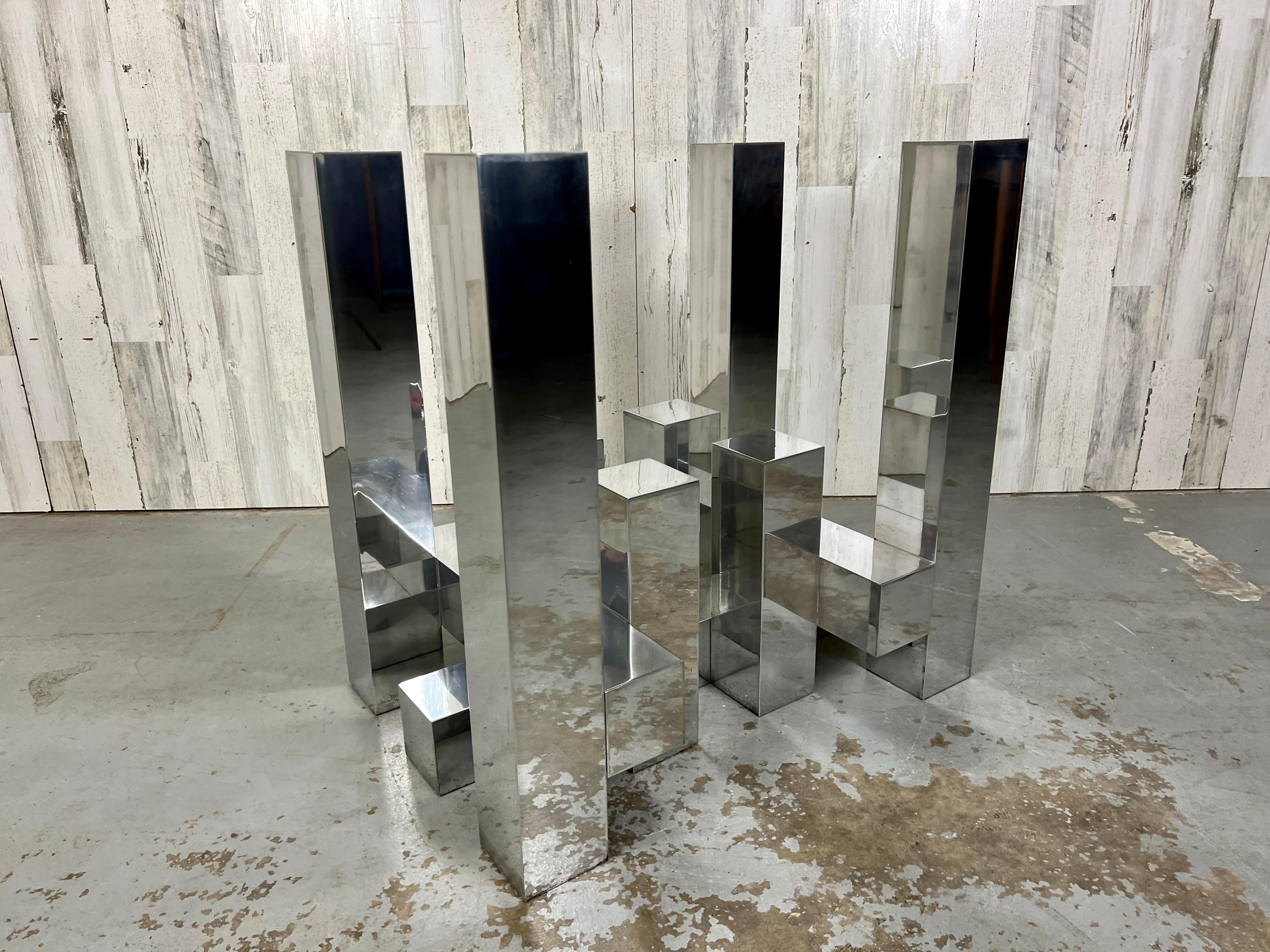 Esstisch aus Aluminium von Paul Mayen für Habitat Cityscape  im Angebot 4