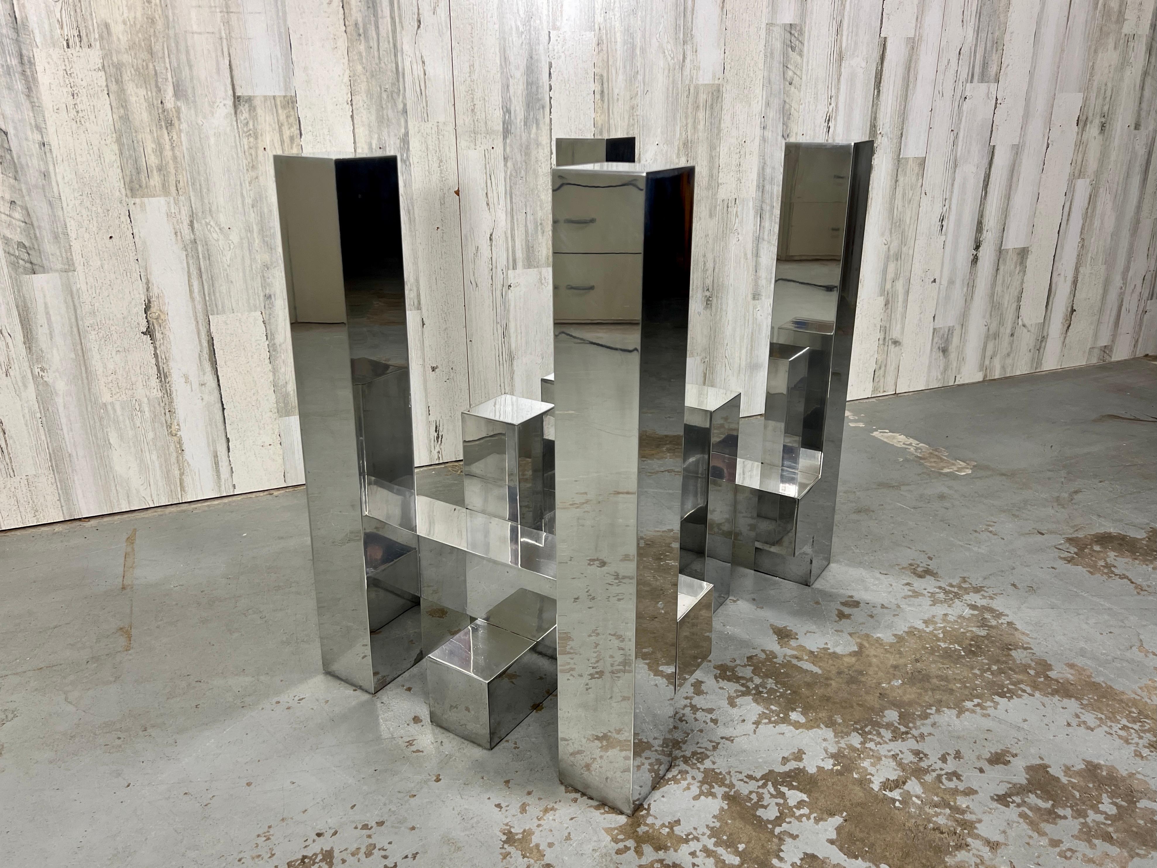 Esstisch aus Aluminium von Paul Mayen für Habitat Cityscape  im Angebot 5