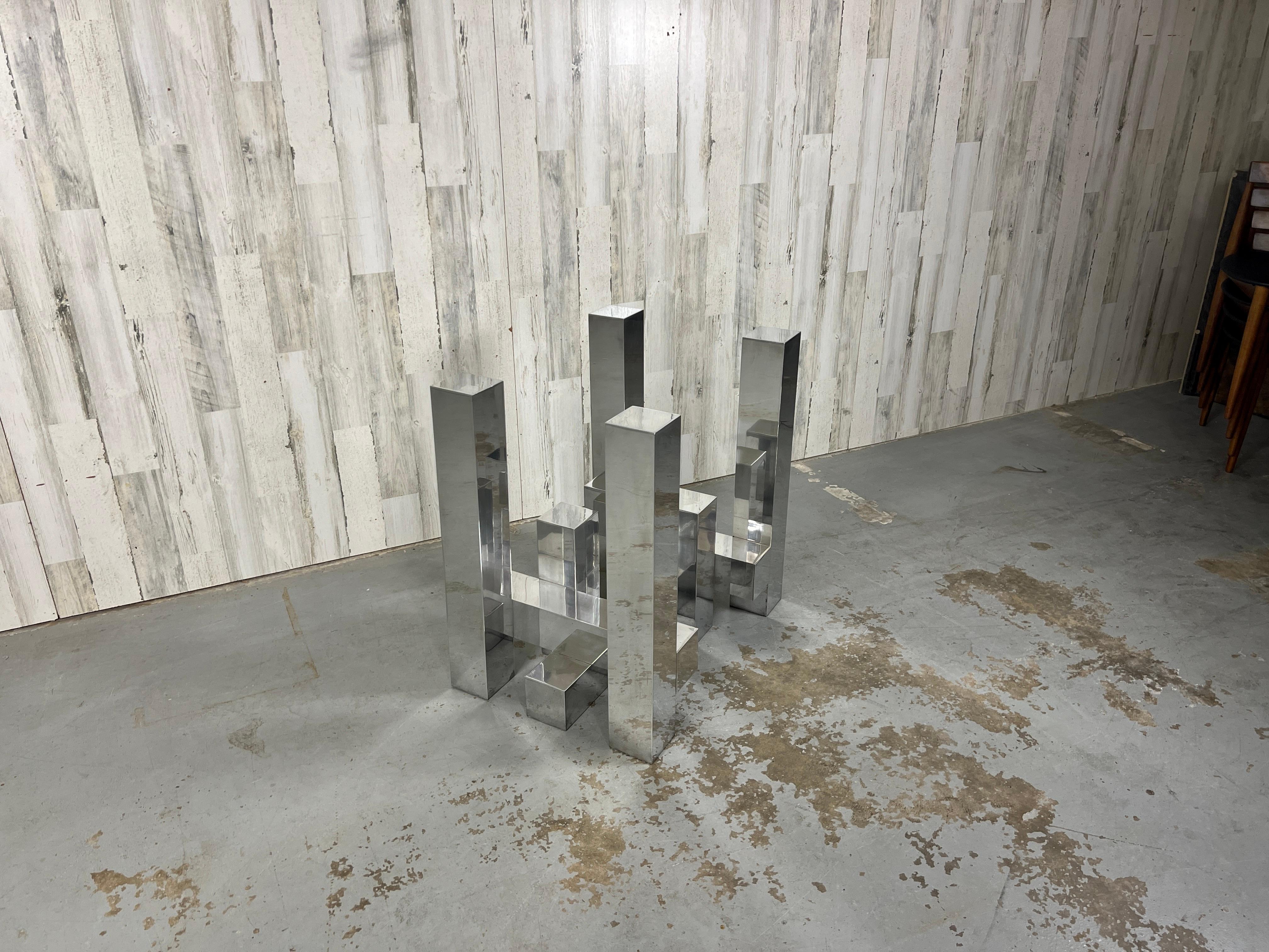 Esstisch aus Aluminium von Paul Mayen für Habitat Cityscape  im Angebot 9