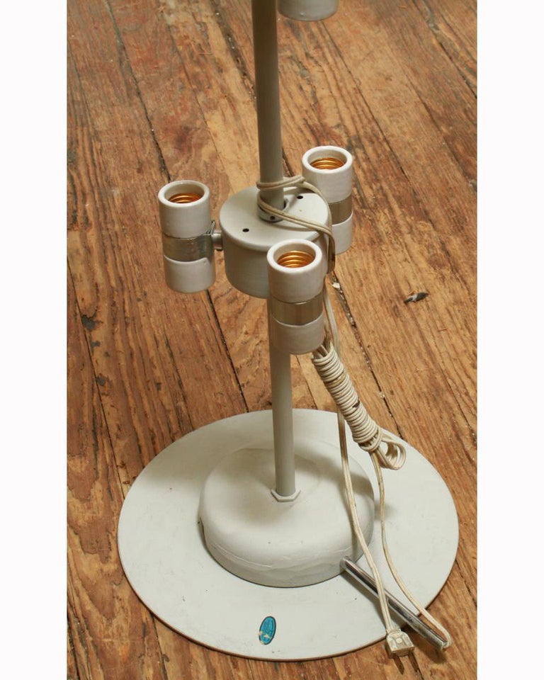 Paul Mayen for Habitat MidCentury Modern White Plexiglass Floor Light