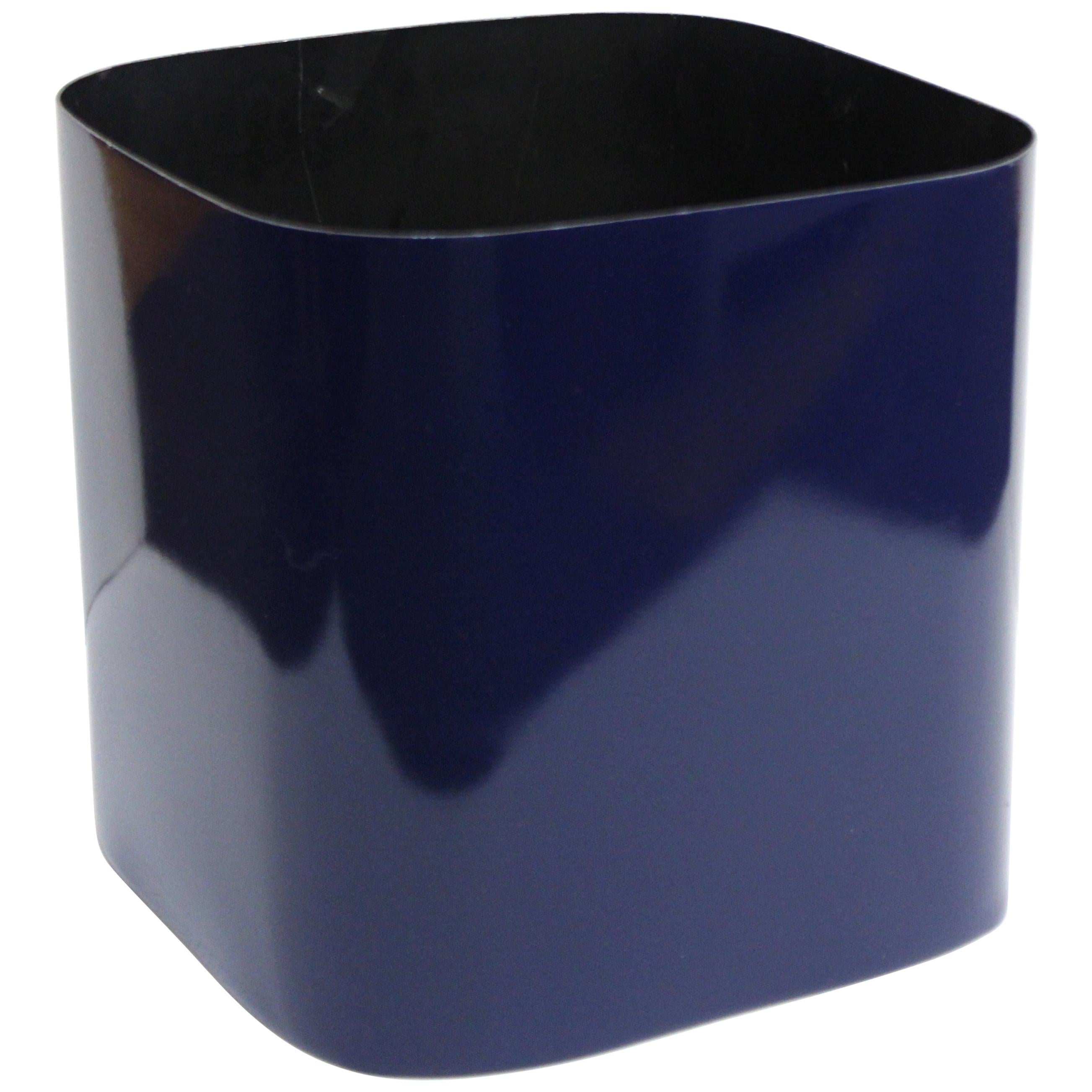Paul Mayen For Habitat Modern Lacquered Metal Planter With Rounded Edges