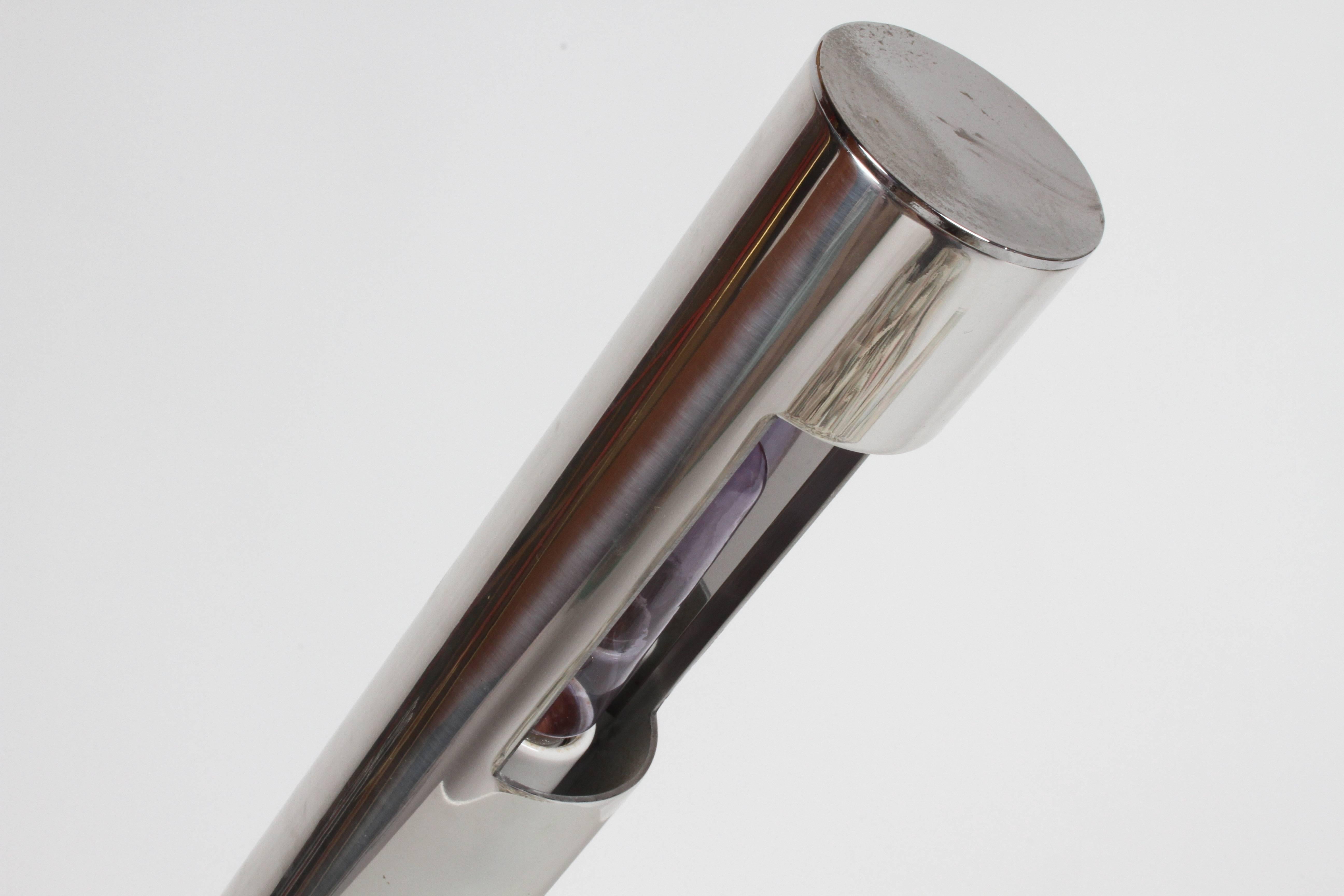 Paul Mayen for Habitat Polished Aluminum Cylinder Lamp For Sale 3