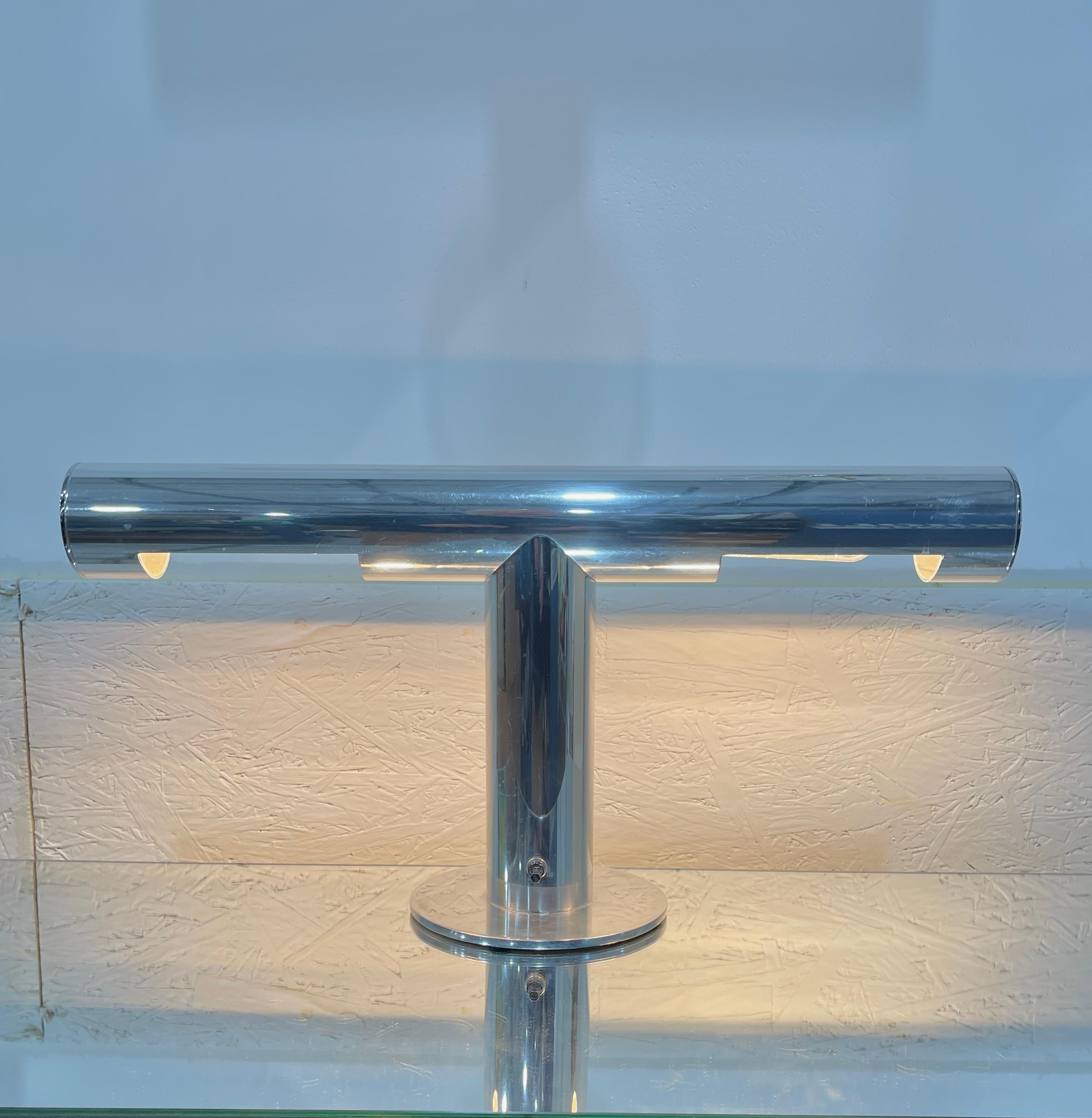 T-förmige Schreibtischlampe aus poliertem Aluminium von Paul Mayen für Habitat im Angebot 8
